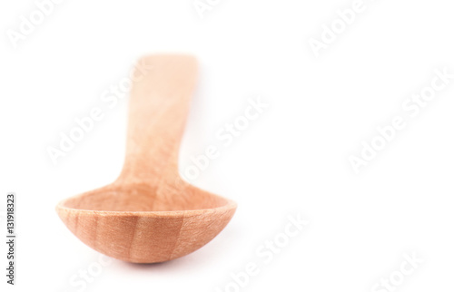 Wood spoon isolated
