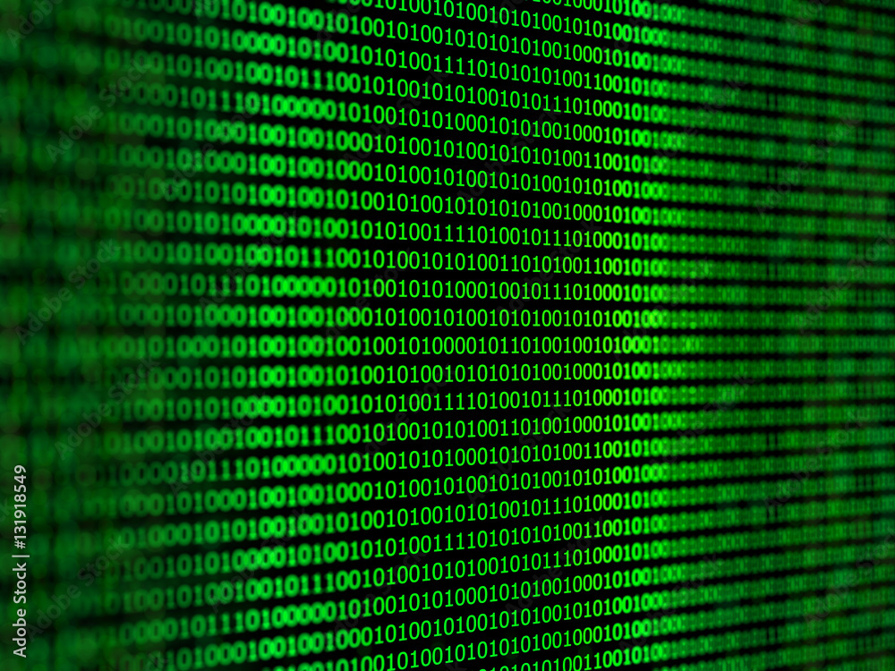 Digital binary data close-up shallow depth of field (DOF). 3d illustration. Digital binary data close-up shallow depth of field (DOF). 3d illustration.