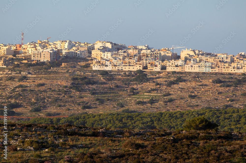 Krajobraz rolniczy środkowej części Malty