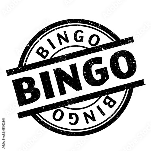 Bingo rubber stamp