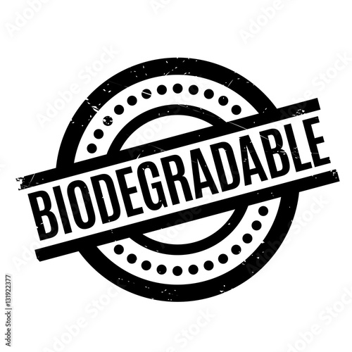 Biodegradable rubber stamp