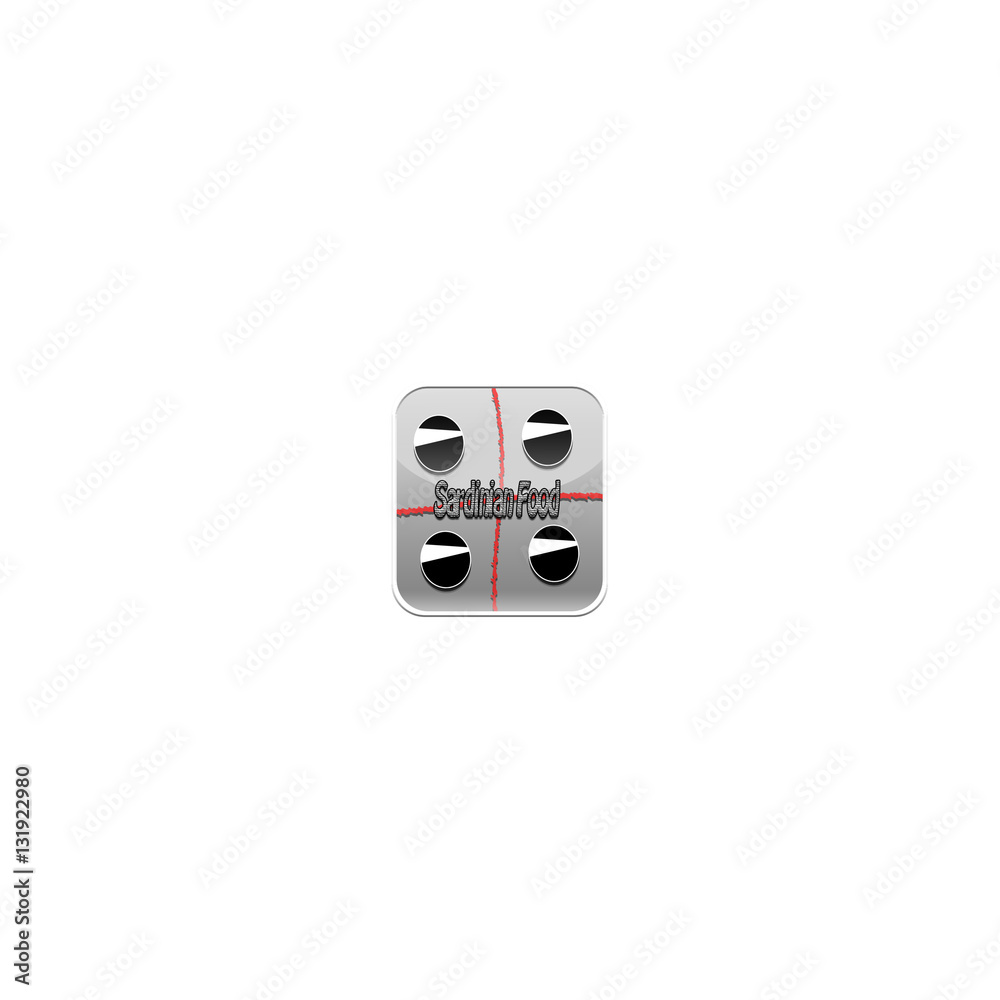 Icon application for smartphones, Sardinian Food Icon application for smartphones, Sardinian Food