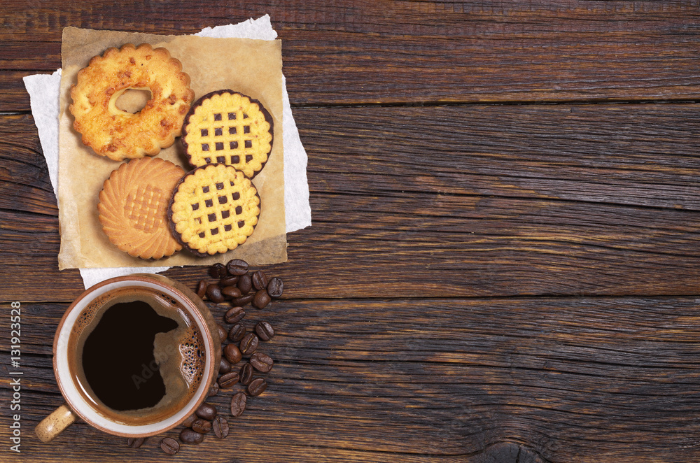 Coffee and cookies Coffee and cookies