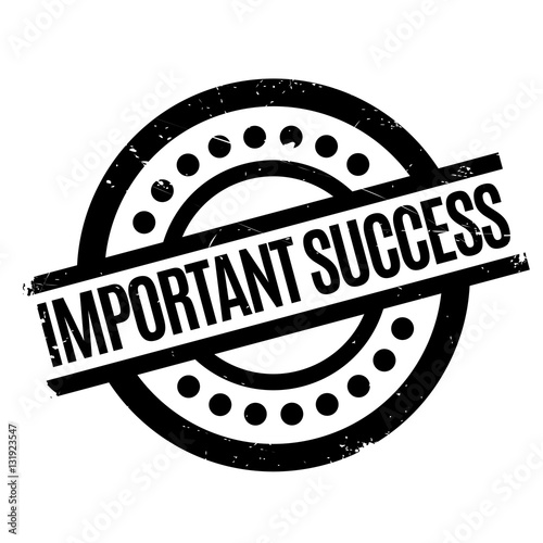 Important Success rubber stamp