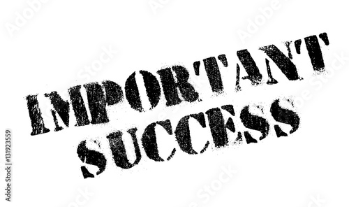 Important Success rubber stamp