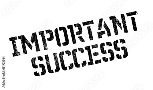 Important Success rubber stamp