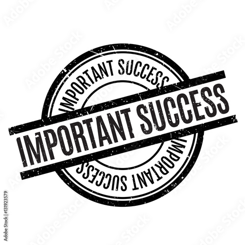 Important Success rubber stamp