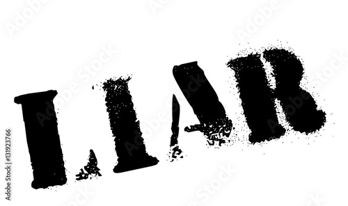 Liar rubber stamp