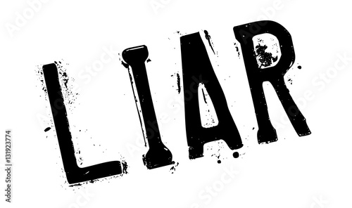 Liar rubber stamp