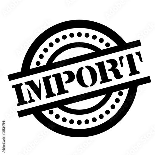 Import rubber stamp