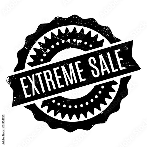 Extreme Sale stamp. Grunge design with dust scratches. Effects can be easily removed for a clean, crisp look. Color is easily changed.