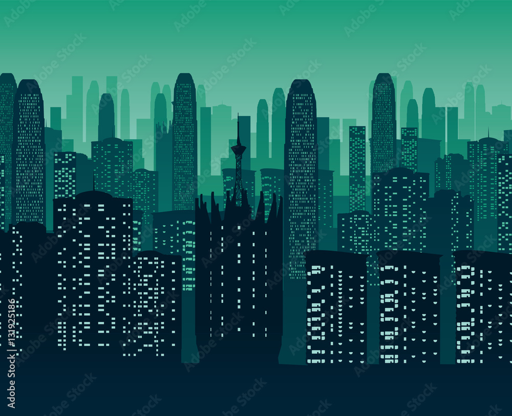 Background of night city.