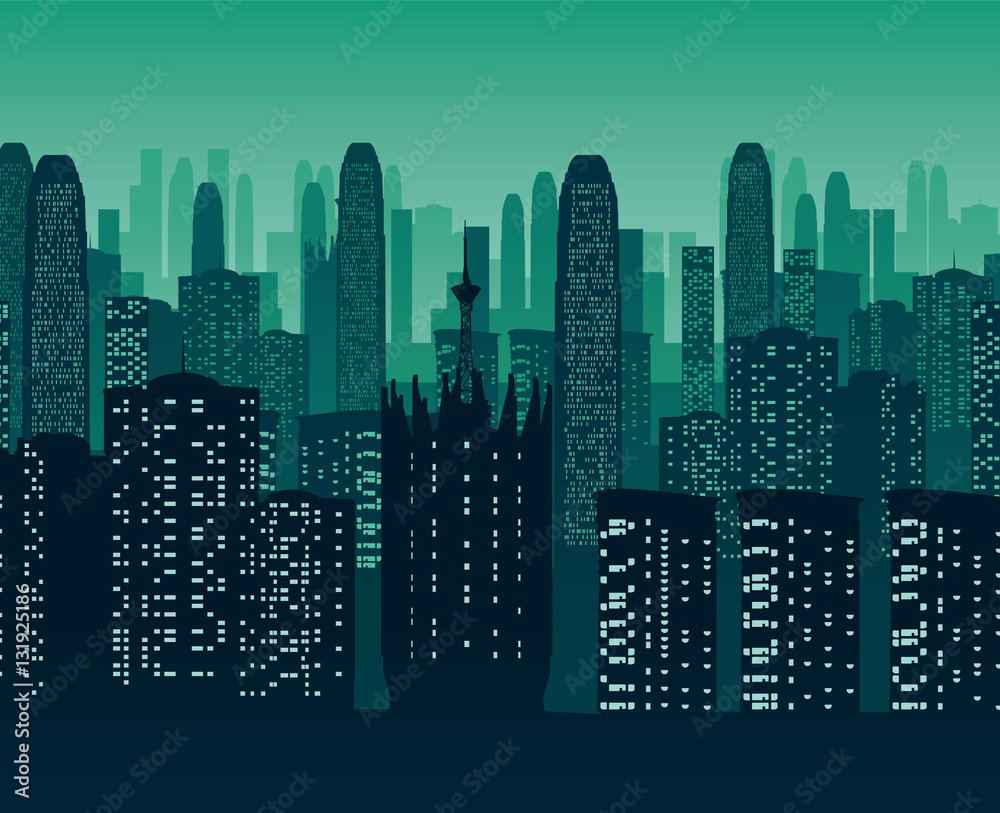 Background of night city. Background of night city.