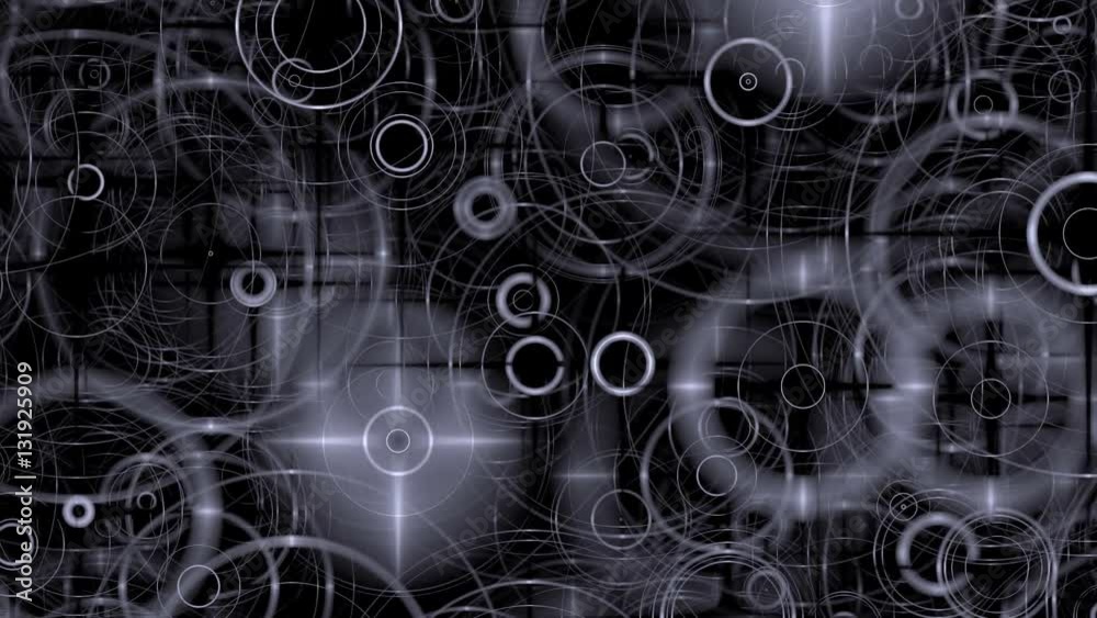 abstract background of stars and rings abstract background of stars and rings