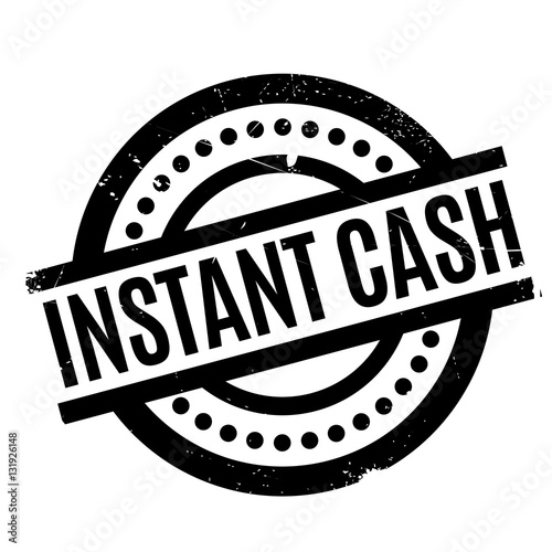 Instant Cash rubber stamp