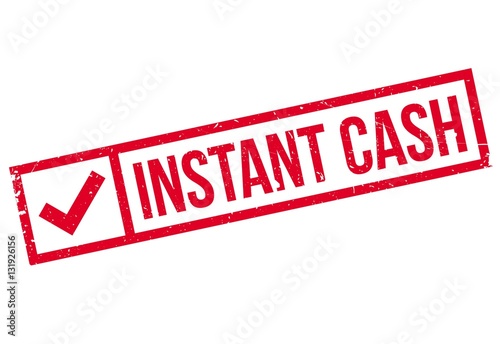 Instant Cash rubber stamp