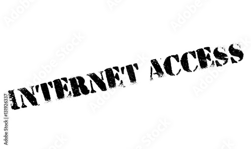 Internet Access rubber stamp