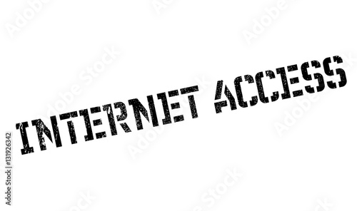 Internet Access rubber stamp