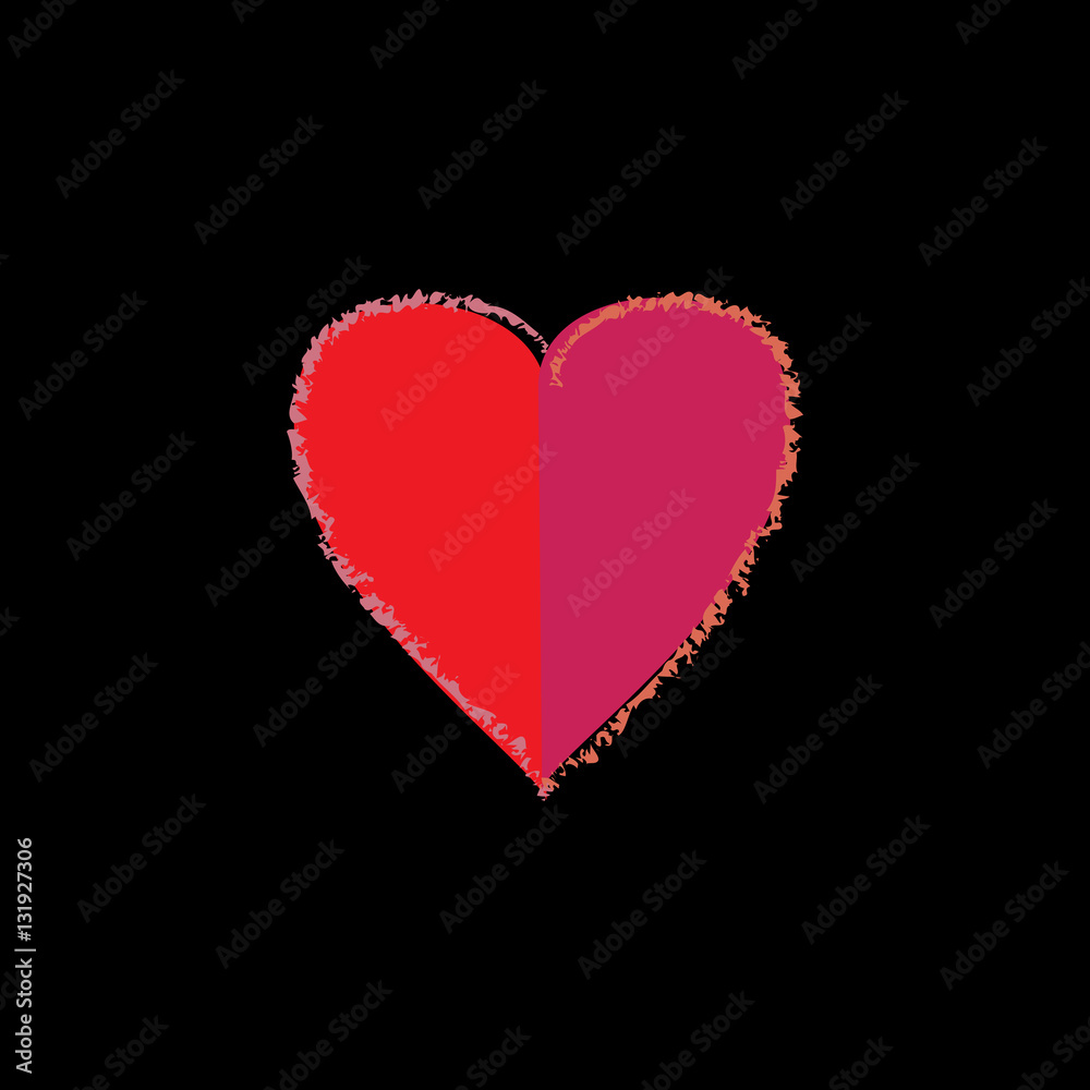 Heart isolated Heart isolated