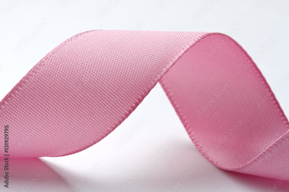 Pink curved ribbon Pink curved ribbon