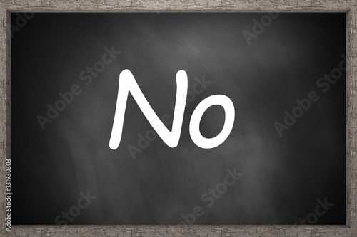 no written black chalkboard 3D Illustration photo