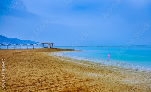 Landscape of Dead Sea  Israel.