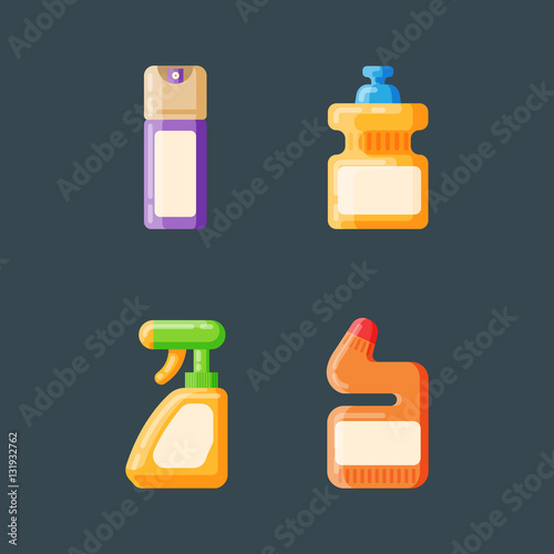 Bottle template blank package container vector