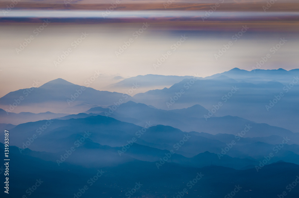 distant mountains view
