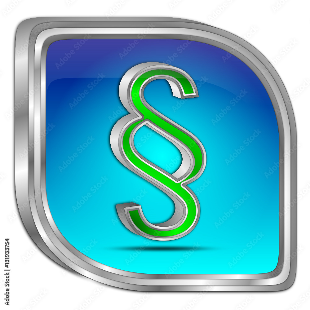 Law paragraph button - 3D illustration Law paragraph button - 3D illustration