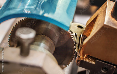 Key copying machine with key