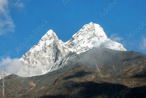 Ama Dablam (6814 m). View from the Orsho village - Everest region, Nepal photo