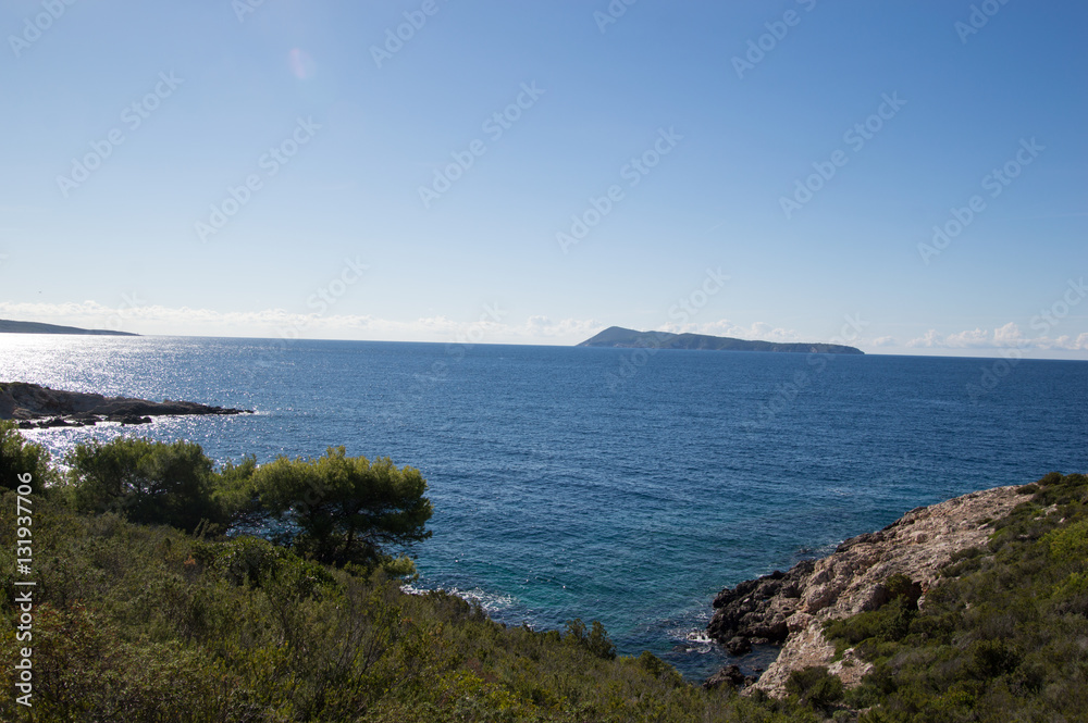 Bisevo island in the Adriatic sea