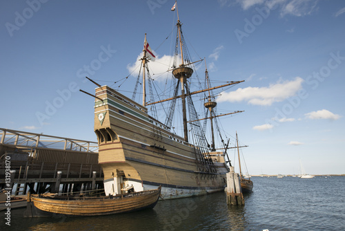 Cuadro en lienzo Historic Mayflower Recreation, Massachusetts