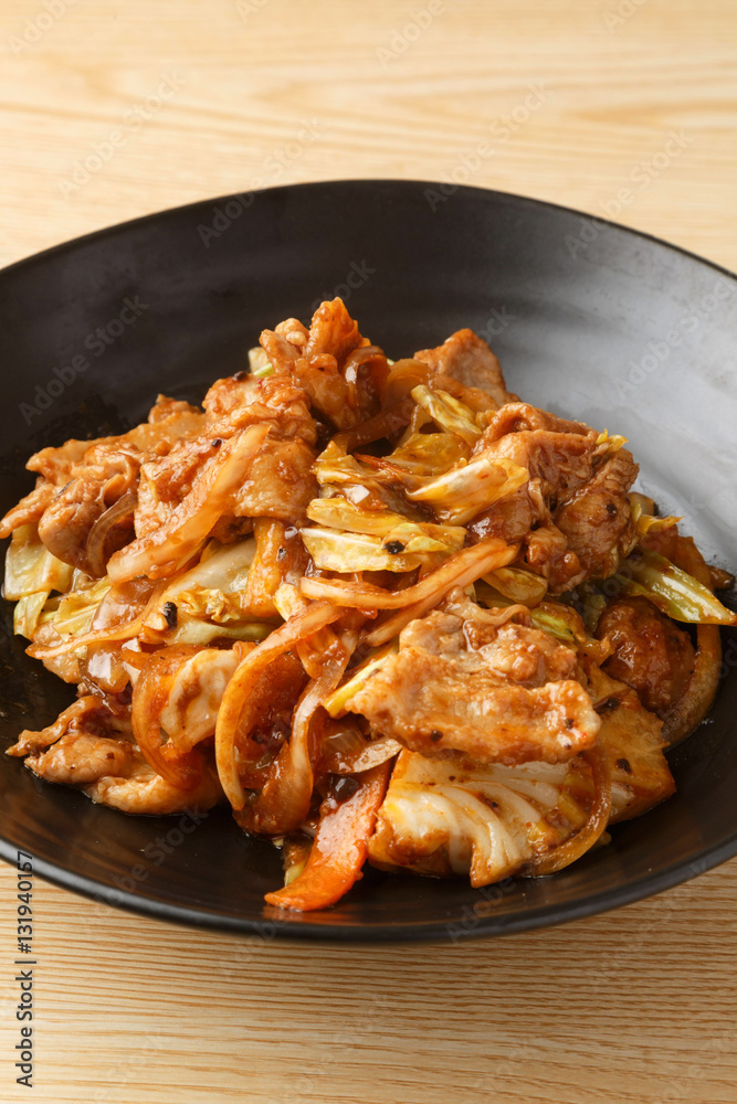豚肉の味噌炒め
