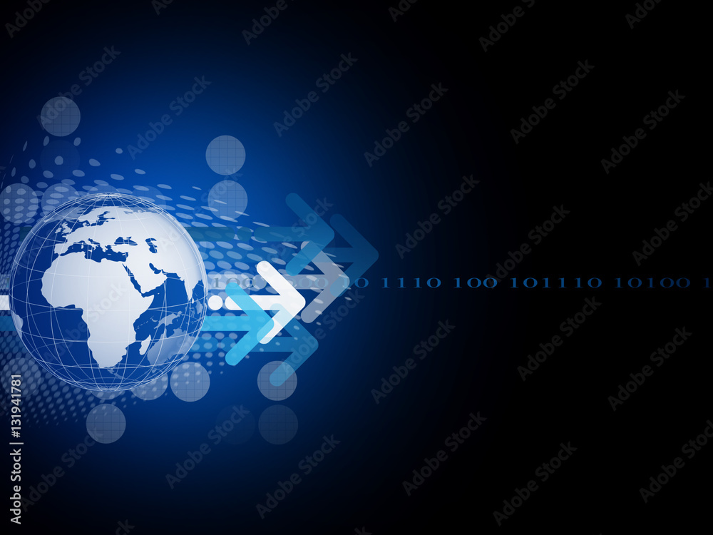Abstract blue technology background Abstract blue technology background