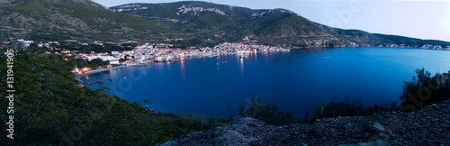 Komiza town in Vis island