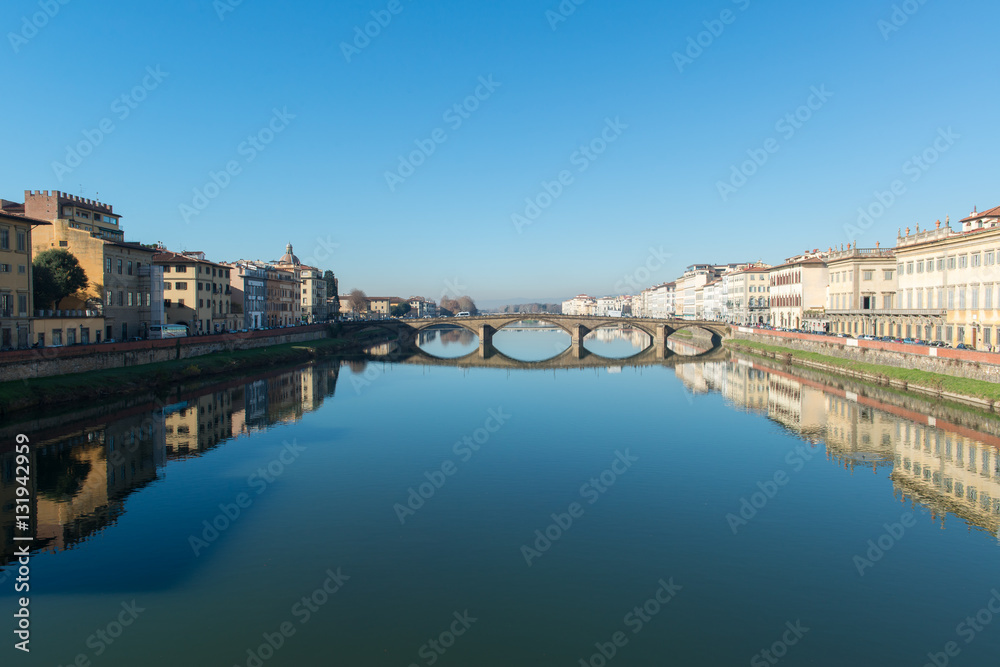Ponte alla Carraia bridge on the Arno river in Florence