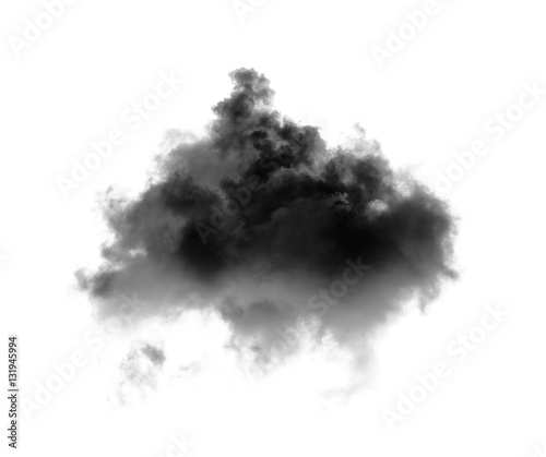 black clouds on white background