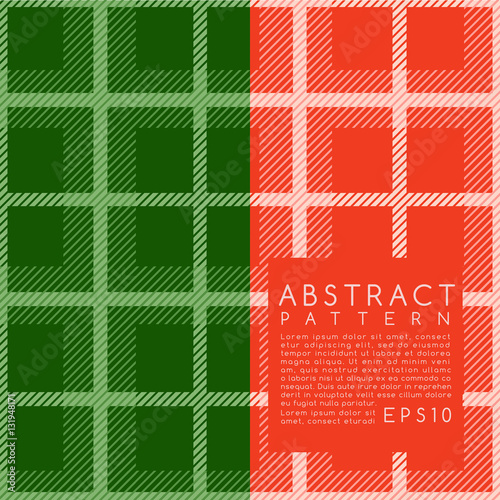 Fabric Pattern : Plaid : Vector Illustration