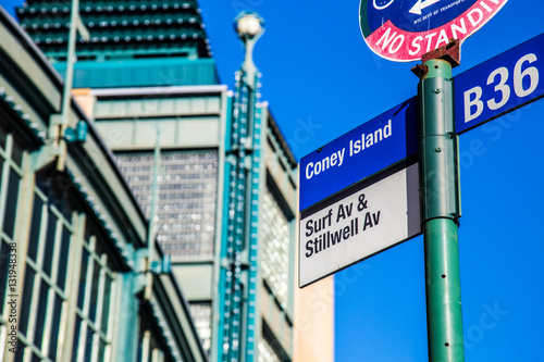 Coney Island Street Sign