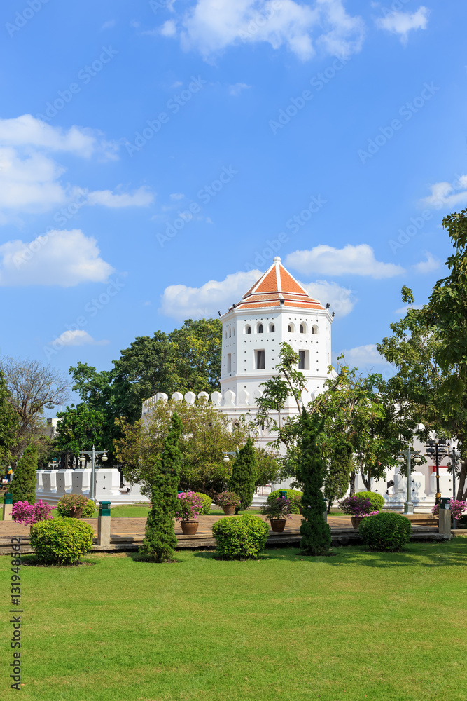 Phra Sumen Fort and park near grand palace in Bangkok, Thailand