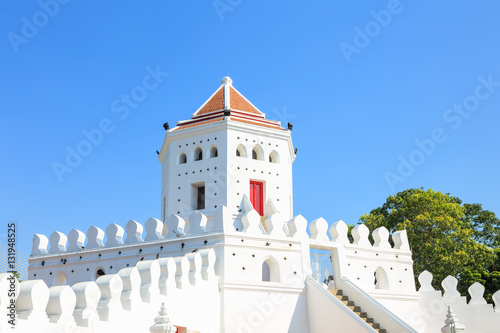 Phra Sumen Fort near grand palace in Bangkok, Thailand