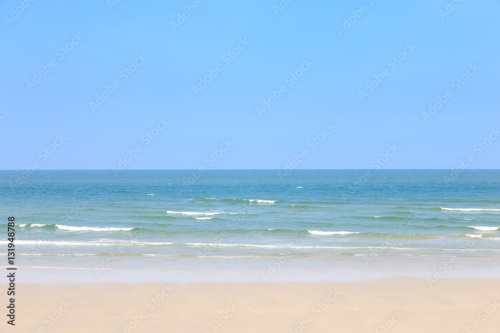 Sea wave on sand beach