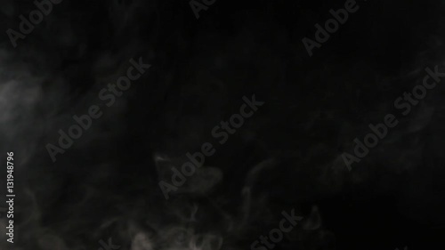 abstract motion of vaping smoke on a black background for intro, title or the end scene, high definition, Full HD, 1920x1080