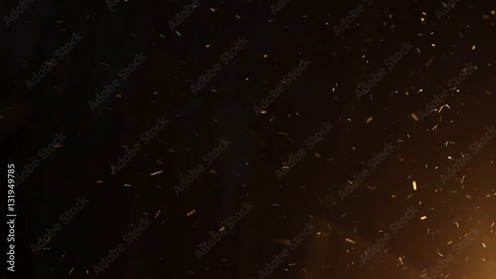 Abstract Snowstorm texture. Falling snow. Light flashes and bokeh. Lens flare.