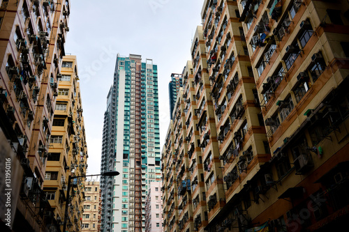 Hong Kong high density housing apartments