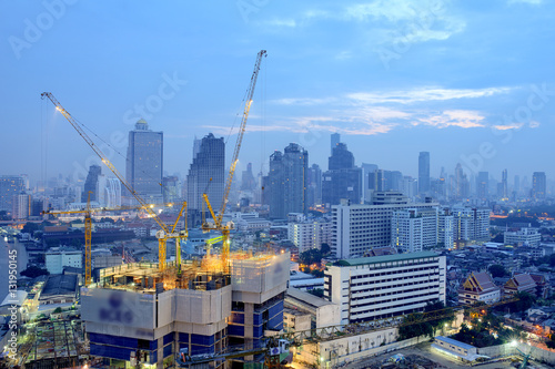 Thailand Landscape   Construction site in Bangkok