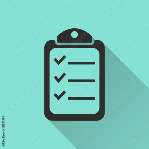 Clipboard - vector icon.