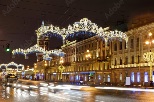 The Christmas decoration of the city. © borroko72