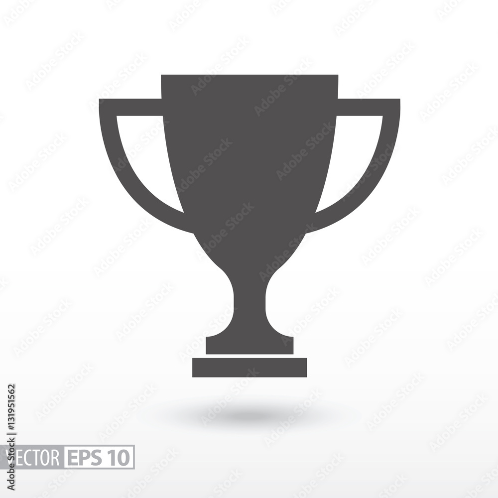 Champions cup. Sign trophy cup Champions cup. Sign trophy cup